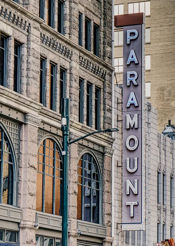 The Paramount Theater in Downtown Denver