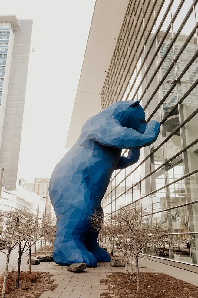 The Big Blue Bear at the Denver Convention Center
