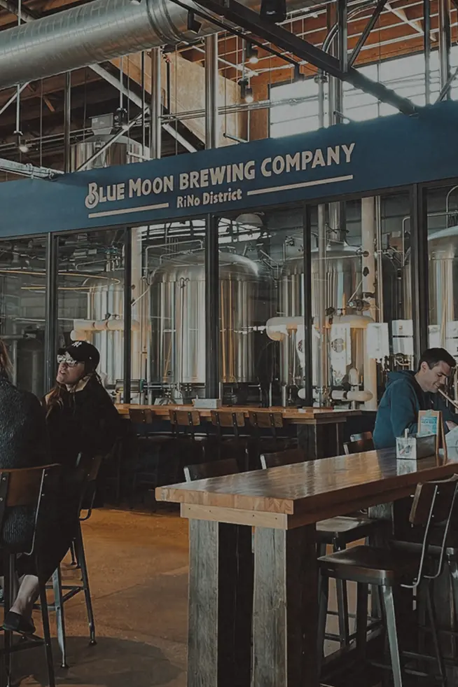 Blue Moon Brewery in the RiNo Arts District in Denver, Colorado