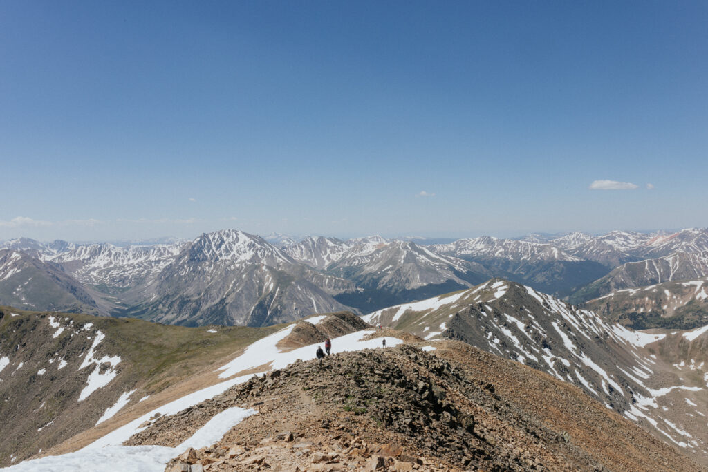View from the summit of Mount Elbert